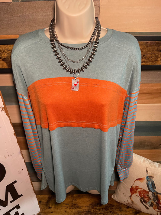 Turquoise and Orange Contrast